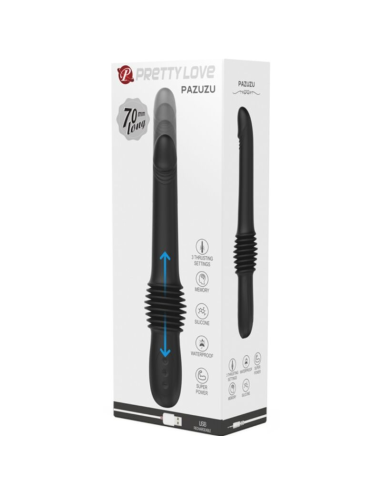 PRETTY LOVE - PAZUZU VIBRADOR 3 MODOS DE EMPUJE NEGRO