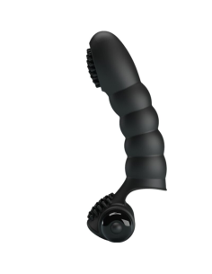 PRETTY LOVE - ALEXANDER VIBRADOR DE DEDO 10 VIBRACIONES NEGRO