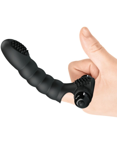 PRETTY LOVE - ALEXANDER VIBRADOR DE DEDO 10 VIBRACIONES NEGRO