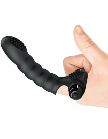 PRETTY LOVE - ALEXANDER VIBRADOR DE DEDO 10 VIBRACIONES NEGRO