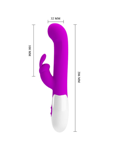 PRETTY LOVE - CENTAUR VIBRADOR RABBIT 30 MODOS DE VIBRACIÓN MORADO