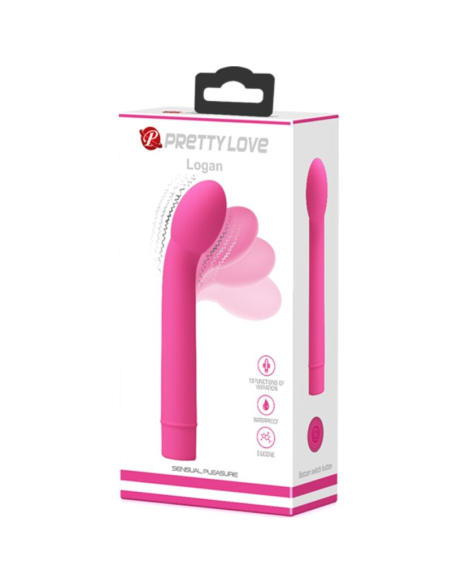 PRETTY LOVE - LOGAN VIBRADOR PUNTO G 10 VIBRACIONES ROSA