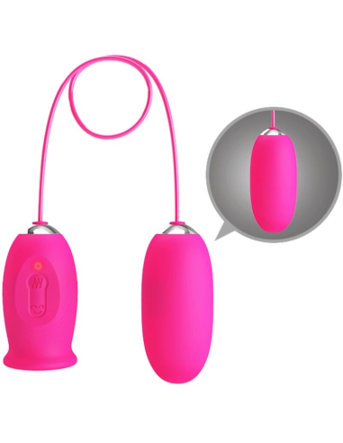 PRETTY LOVE - DAISY HUEVO VIBRADOR LENGUA ESTIMULADORA DE CLÍTORIS ROSA