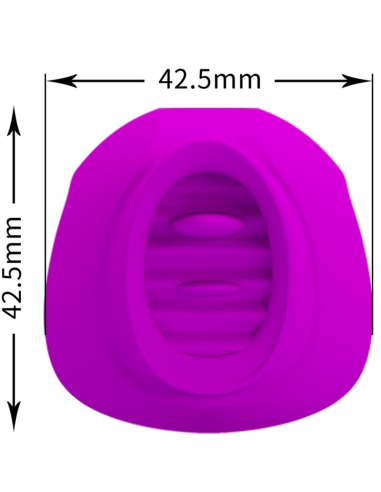 PRETTY LOVE - ESTELLE LENGUA ESTIMULADORA CLÍTORIS 12 VIBRACIONES MORADO