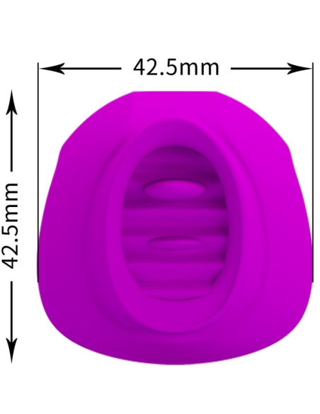 PRETTY LOVE - ESTELLE LENGUA ESTIMULADORA CLÍTORIS 12 VIBRACIONES MORADO