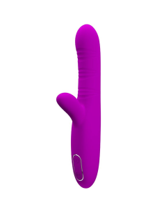 PRETTY LOVE - ANGELIQUE VIBRADOR MULTIFUNCIÓN ESTIMULADOR DE CLÍTORIS MORADO