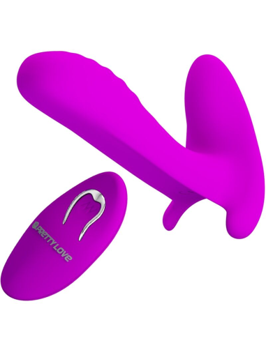 PRETTY LOVE - MASAJEADOR and VIBRADOR 12 VIBRACIONES CONTROL REMOTO MORADO