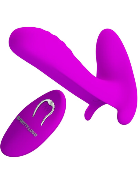 PRETTY LOVE - MASAJEADOR and VIBRADOR 12 VIBRACIONES CONTROL REMOTO MORADO