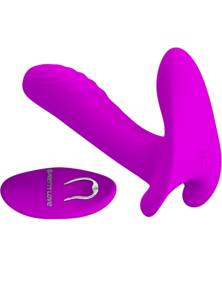 PRETTY LOVE - MASAJEADOR and VIBRADOR 12 VIBRACIONES CONTROL REMOTO MORADO