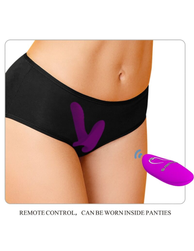 PRETTY LOVE - MASAJEADOR and VIBRADOR 12 VIBRACIONES CONTROL REMOTO MORADO