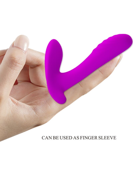 PRETTY LOVE - MASAJEADOR and VIBRADOR 12 VIBRACIONES CONTROL REMOTO MORADO