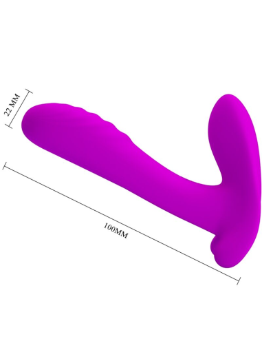 PRETTY LOVE - MASAJEADOR and VIBRADOR 12 VIBRACIONES CONTROL REMOTO MORADO