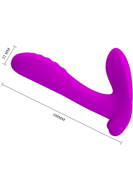PRETTY LOVE - MASAJEADOR and VIBRADOR 12 VIBRACIONES CONTROL REMOTO MORADO