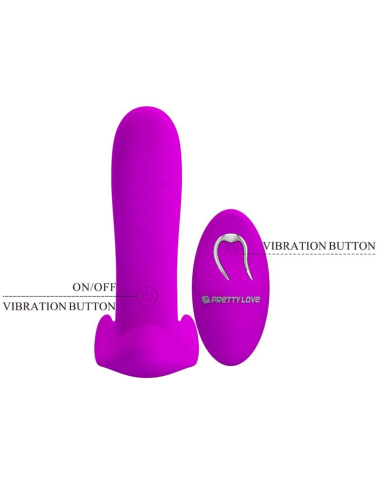 PRETTY LOVE - MASAJEADOR and VIBRADOR 12 VIBRACIONES CONTROL REMOTO MORADO