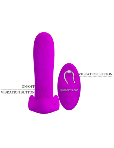 PRETTY LOVE - MASAJEADOR and VIBRADOR 12 VIBRACIONES CONTROL REMOTO MORADO