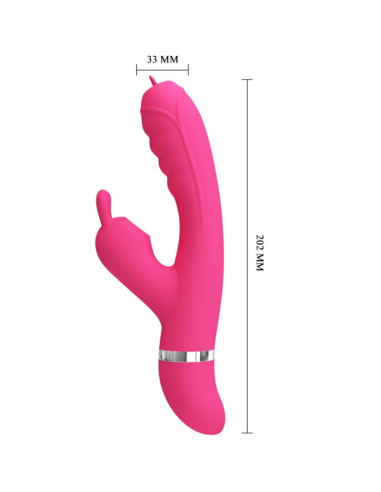 PRETTY LOVE - PHOENIX VIBRADOR RABBIT MULTIFUNCIÓN ROSA
