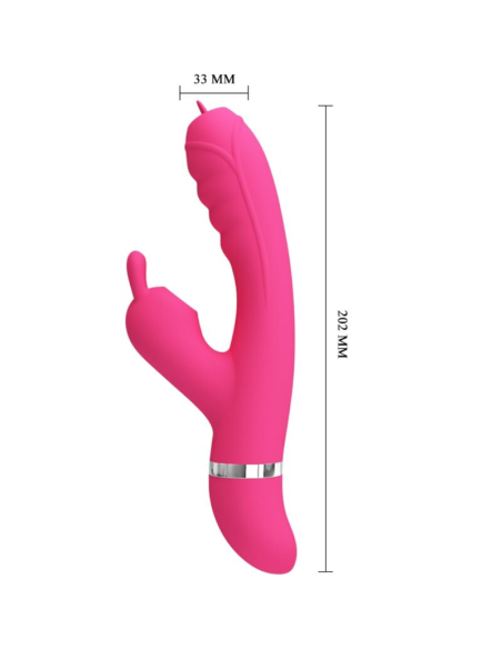PRETTY LOVE - PHOENIX VIBRADOR RABBIT MULTIFUNCIÓN ROSA