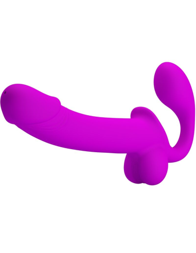 PRETTY LOVE - KELPIE ESTIMULADOR STRAP-ON DOBLE MORADO