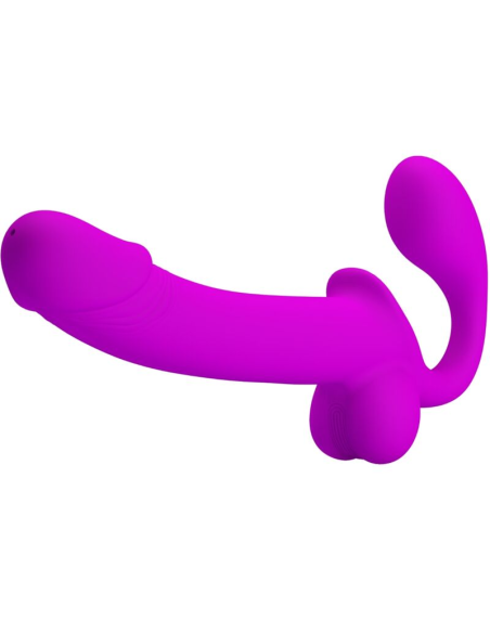 PRETTY LOVE - KELPIE ESTIMULADOR STRAP-ON DOBLE MORADO
