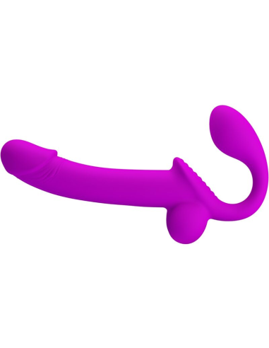 PRETTY LOVE - KELPIE ESTIMULADOR STRAP-ON DOBLE MORADO