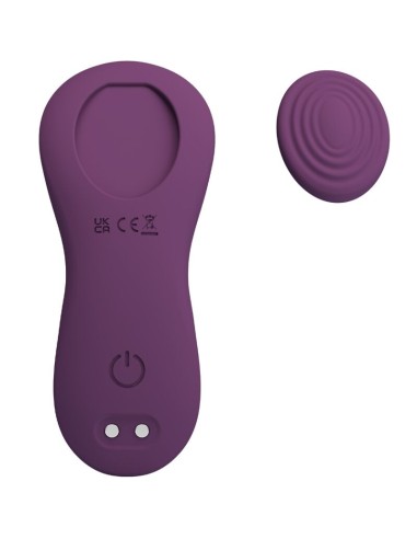 PRETTY LOVE - MANE MASAJEADOR LAY ON CLÍTORIS 10 VIBRACIONES CONTROL REMOTO MORADO