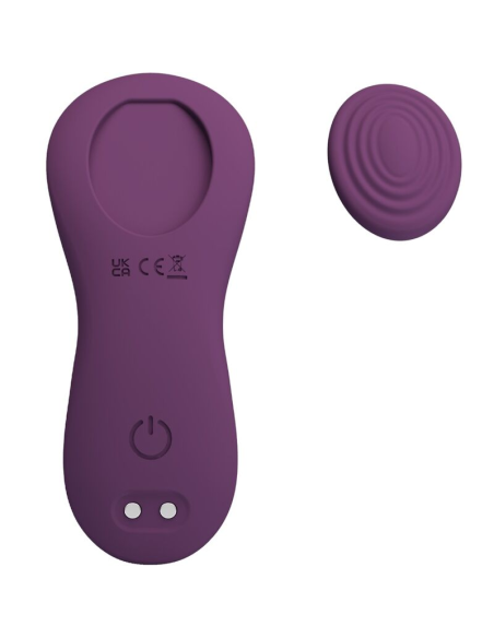 PRETTY LOVE - MANE MASAJEADOR LAY ON CLÍTORIS 10 VIBRACIONES CONTROL REMOTO MORADO