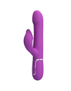 PRETTY LOVE - VIBRADOR and ESTIMULADOR MULTIFUNCIÓN 4 EN 1 MORADO