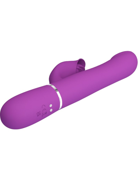 PRETTY LOVE - VIBRADOR and ESTIMULADOR MULTIFUNCIÓN 4 EN 1 MORADO