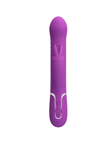 PRETTY LOVE - COALE VIBRADOR RABBIT MULTIFUNCIÓN 4 EN 1 MORADO