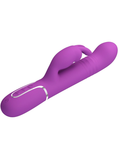 PRETTY LOVE - COALE VIBRADOR RABBIT MULTIFUNCIÓN 4 EN 1 MORADO