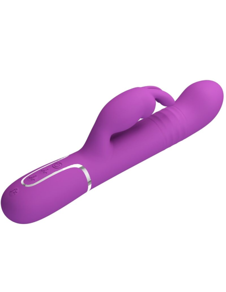 PRETTY LOVE - COALE VIBRADOR RABBIT MULTIFUNCIÓN 4 EN 1 MORADO