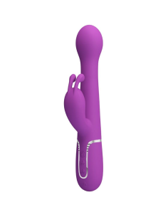 PRETTY LOVE - DEJON VIBRADOR RABBIT MULTIFUNCIÓN 3 EN 1 MORADO
