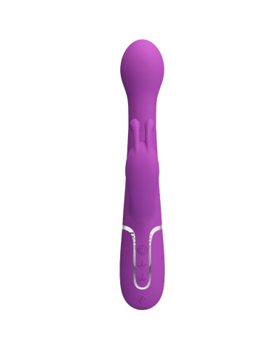 PRETTY LOVE - DEJON VIBRADOR RABBIT MULTIFUNCIÓN 3 EN 1 MORADO