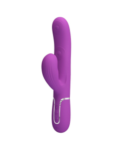 PRETTY LOVE - PERLITA VIBRADOR RABBIT MULTIFUNCIÓN 3 EN 1 MORADO
