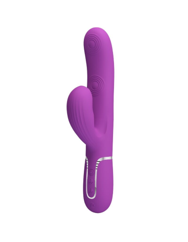 PRETTY LOVE - PERLITA VIBRADOR RABBIT MULTIFUNCIÓN 3 EN 1 MORADO