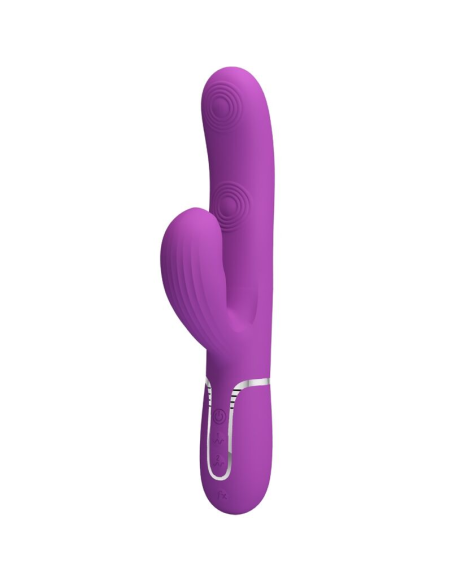 PRETTY LOVE - PERLITA VIBRADOR RABBIT MULTIFUNCIÓN 3 EN 1 MORADO