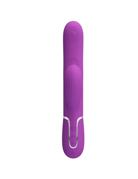 PRETTY LOVE - PERLITA VIBRADOR RABBIT MULTIFUNCIÓN 3 EN 1 MORADO