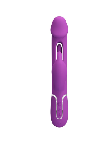 PRETTY LOVE - KAMPAS VIBRADOR RABBIT MULTIFUNCIÓN 3 EN 1 MORADO