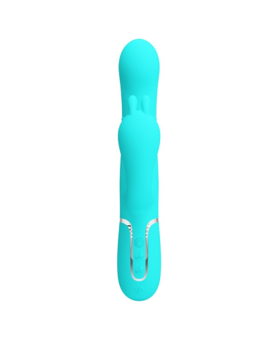PRETTY LOVE - CAMMY TRIPLE VIBRADOR RABBIT MULTIFUNCIÓN 4 EN 1 AZUL