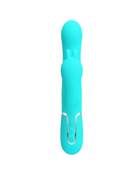 PRETTY LOVE - CAMMY TRIPLE VIBRADOR RABBIT MULTIFUNCIÓN 4 EN 1 AZUL