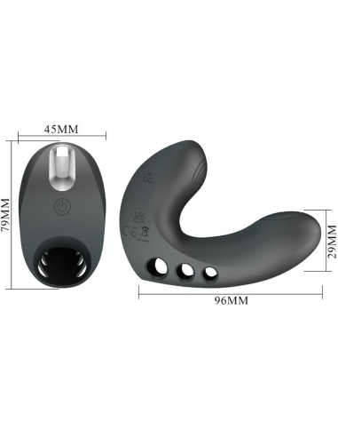 PRETTY LOVE - CAMELIA VIBRADOR DE DEDO 7 VIBRACIONES NEGRO