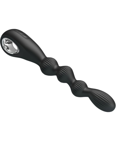 PRETTY LOVE - FEDERER VIBRADOR ANAL 12 VIBRACIONES NEGRO