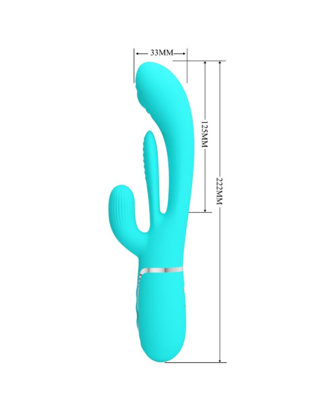 PRETTY LOVE - SHANIA TRIPLE VIBRADOR RABBIT MULTIFUNCIÓN 3 EN 1