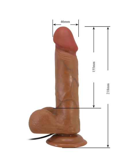 BAILE - BAHAMUT VIBRADOR REALÍSTICO 21.8 CM NATURAL CONTROL REMOTO
