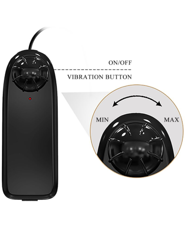 BAILE - BAHAMUT VIBRADOR REALÍSTICO 21.8 CM NATURAL CONTROL REMOTO