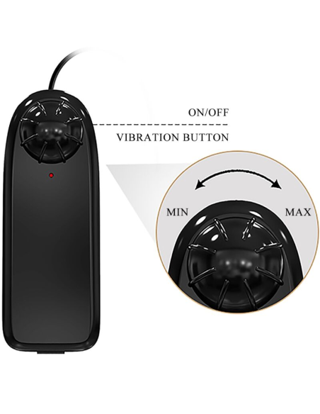 BAILE - CATOBLEPAS VIBRADOR REALÍSTICO 20.6 CM NATURAL CONTROL REMOTO