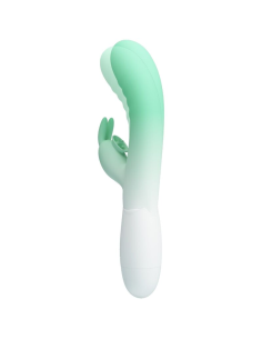 PRETTY LOVE - CERBERUS VIBRADOR RABBIT 3O VIBRACIONES VERDE