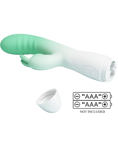 PRETTY LOVE - CERBERUS VIBRADOR RABBIT 3O VIBRACIONES VERDE
