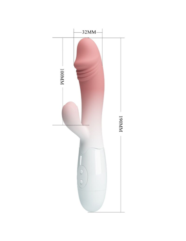 PRETTY LOVE - SNAPPY VIBRADOR RABBIT 3O VIBRACIONES ROSA