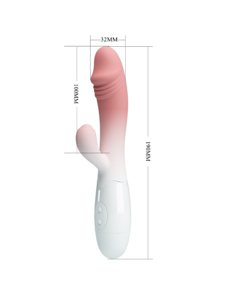 PRETTY LOVE - SNAPPY VIBRADOR RABBIT 3O VIBRACIONES ROSA